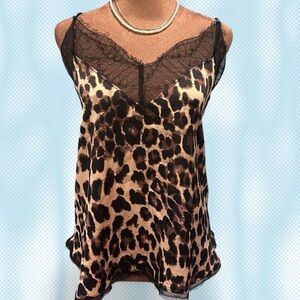 Storia Leopard and Black Lace Cami
